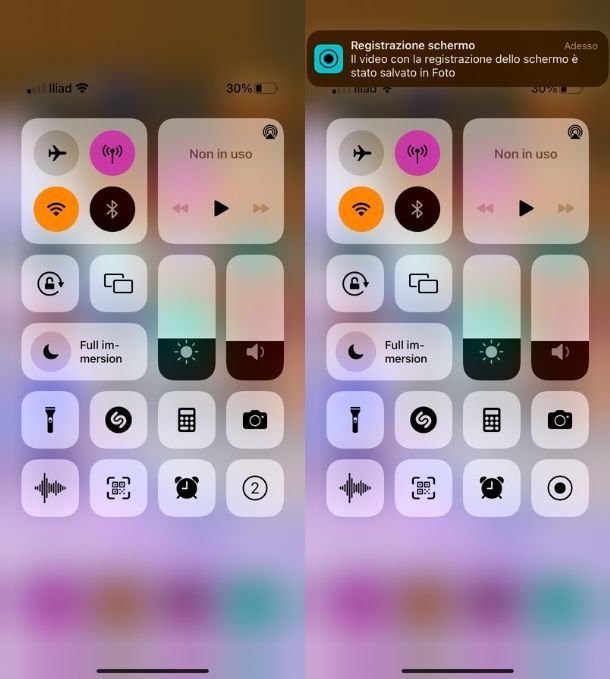 Registrazione audio interno su iPhone