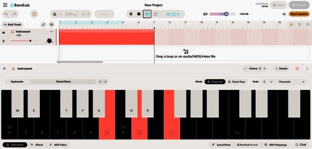 Interfaccia di Soundation
