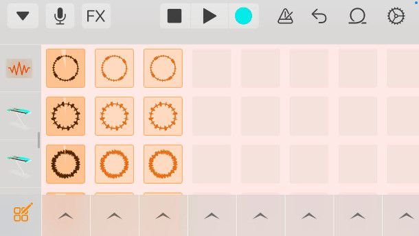 modalità Live Loops GarageBand iPhone