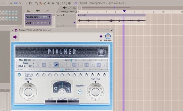 Canzone Test Pitcher autotune FL Studio