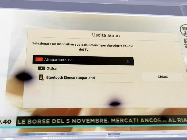 Connessione Bluetooth su TV Samsung