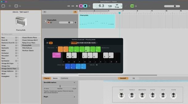 Editor di GarageBand
