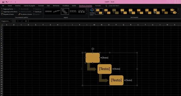 creare diagrammi di flusso con excel