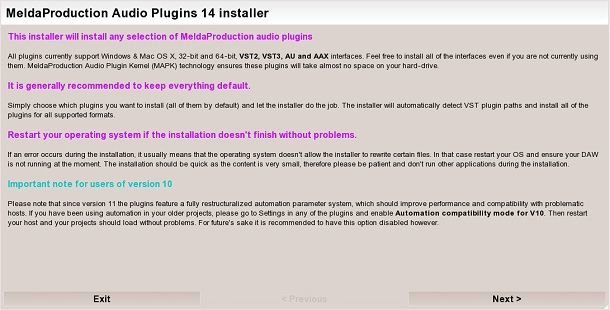 MeldaProduction Installer