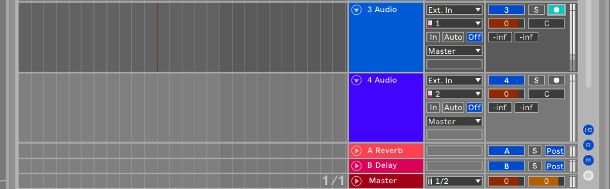 Traccia audio armata Ableton Live
