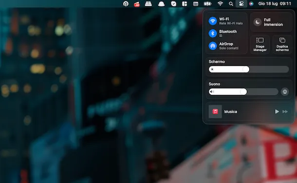 Centro di Controllo Mac