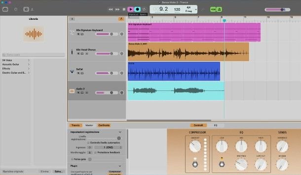 Registrazione e editing voce GarageBand Mac