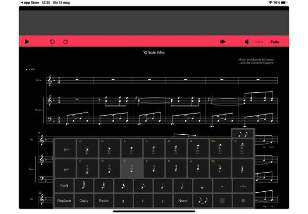 Interfaccia di ScoreCreator
