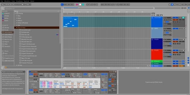 Registrazione strumento software Ableton Live