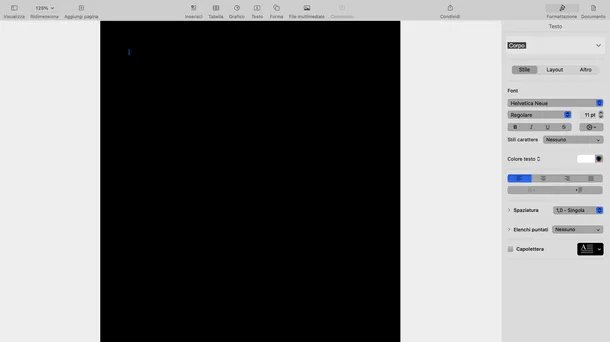 Apple Pages schermata