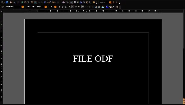 Informazioni preliminari sui file ODF