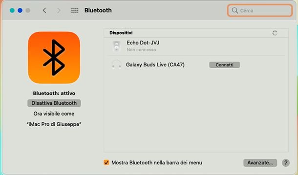 Come attivare auricolare su Mac