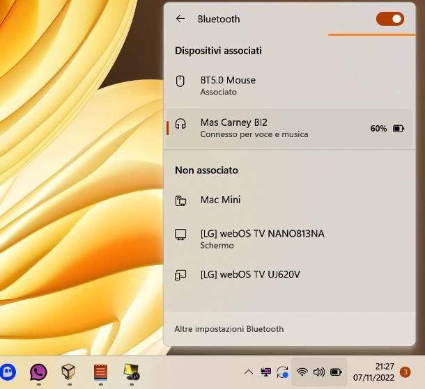 Collegare cuffie al PC