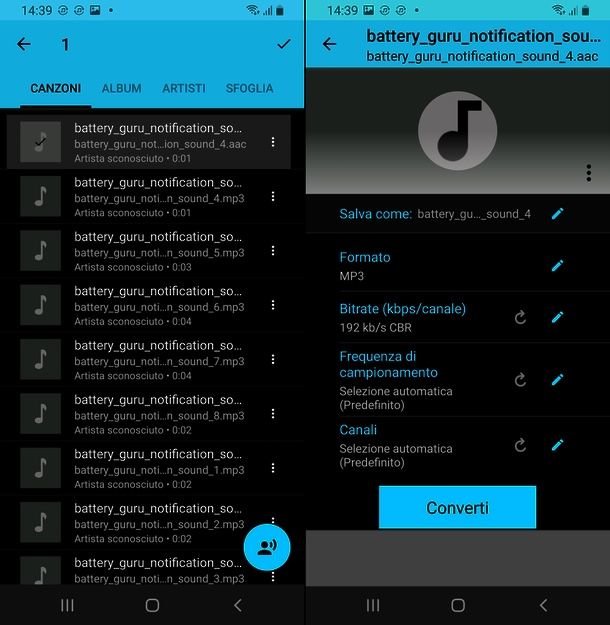Audio Converter per Android