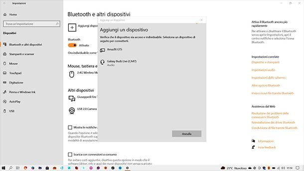 Come attivare auricolare su PC Windows