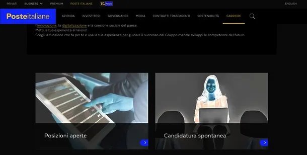 Candidatura spontanea Poste Italiane