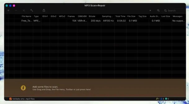 MP3 Scan + Repair