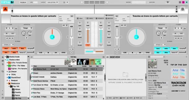 Skin Standard di Virtual DJ