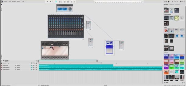 Interfaccia Audiotool
