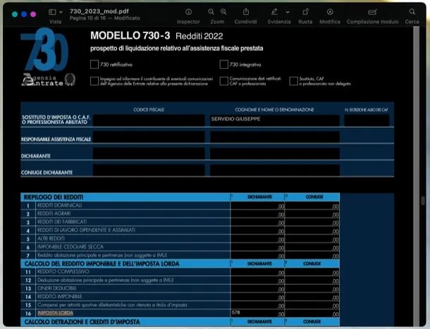 Modello 730