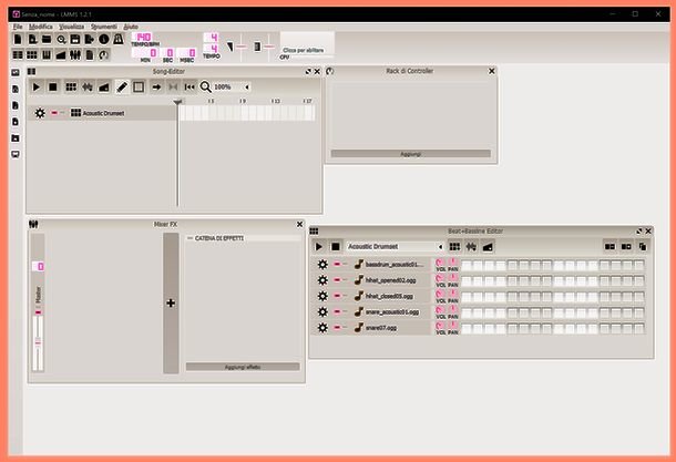 Interfaccia di LMMS
