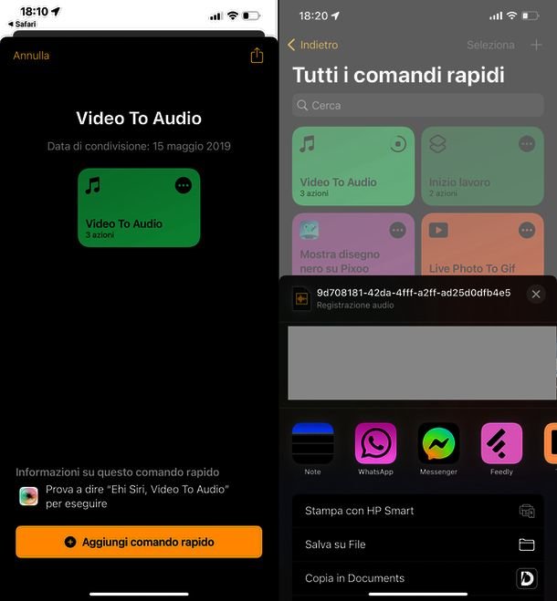 Comandi iOS