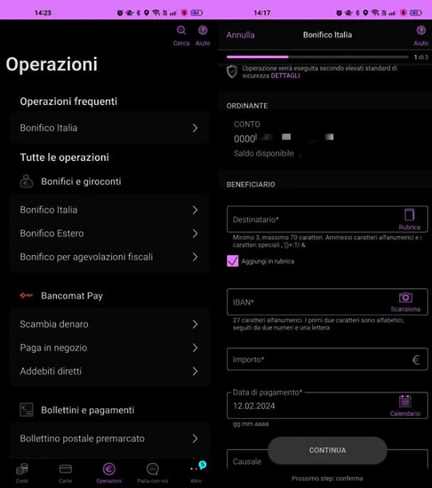 Come fare un bonifico con il cellulare Intesa Sanpaolo