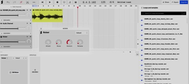 Interfaccia di Soundation