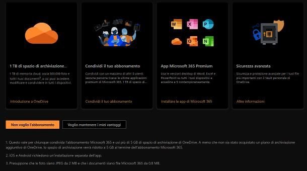 Disattivare rinnovo automatico