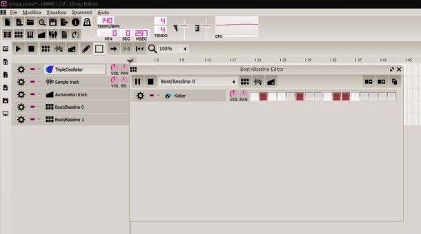 Interfaccia LMMS