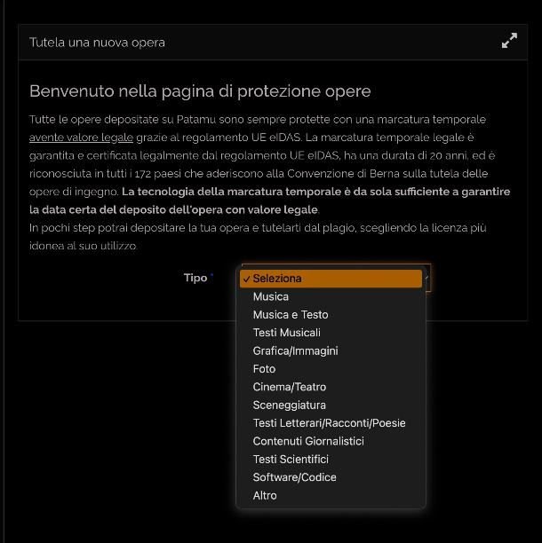 Protezione musicale con Patamu