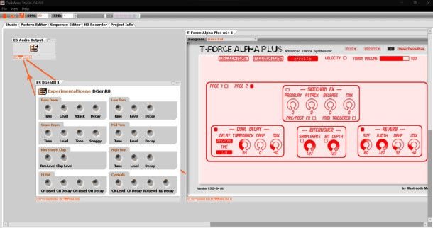 interfaccia dark Wave Studio