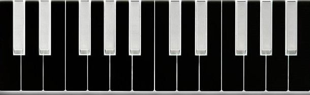 Dettaglio tasti tastiera MIDI