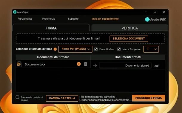 Firma digitale da computer
