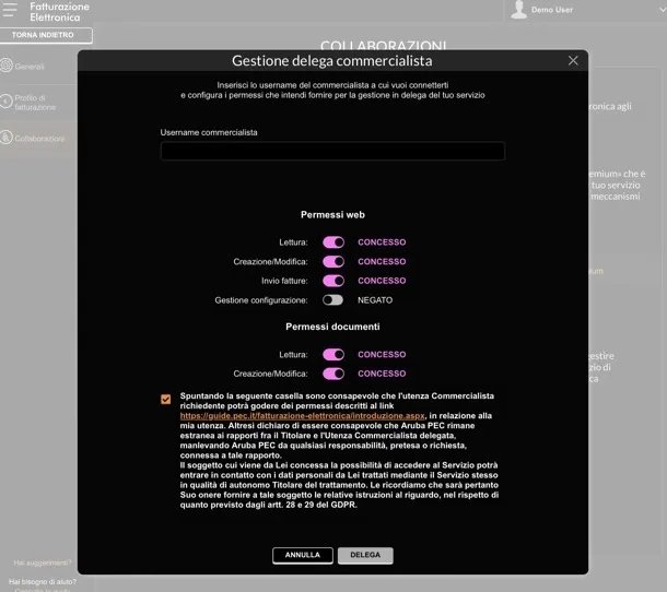 Gestione Fatturazione Elettronica su Supervisore360