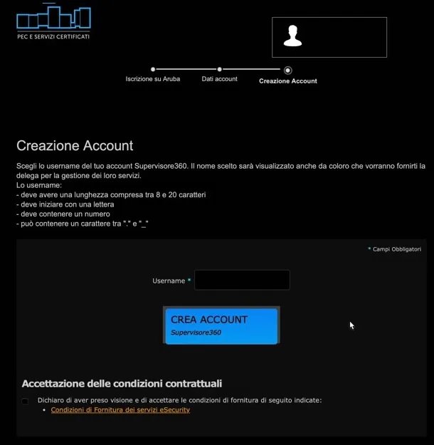 Interfaccia di Aruba Supervisore360