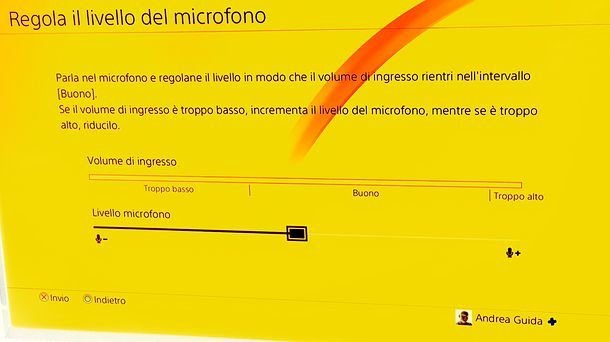 Attivazione microfono su PS4