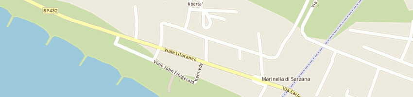 Mappa della impresa bar ristorante prysh a SARZANA