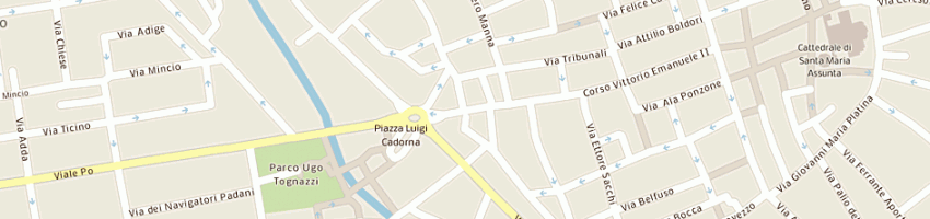 Mappa della impresa agenzia automobilistica panevino di panevino bruna a CREMONA