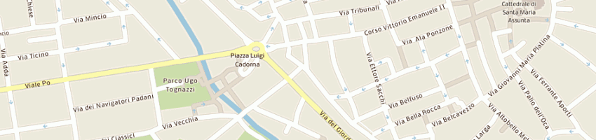 Mappa della impresa passani luciano a CREMONA