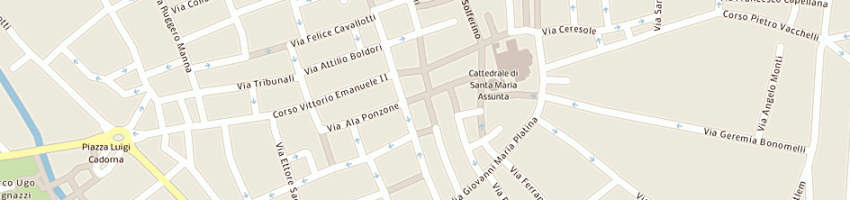 Mappa della impresa divisione commerciale srl a CREMONA
