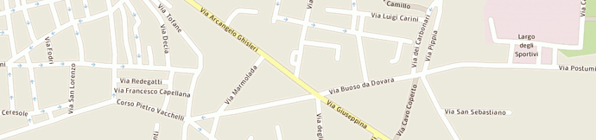 Mappa della impresa loccisano angelo a CREMONA