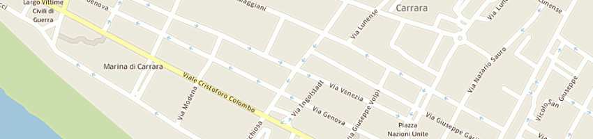 Mappa della impresa gisi sas di simonetta musetti e c a CARRARA