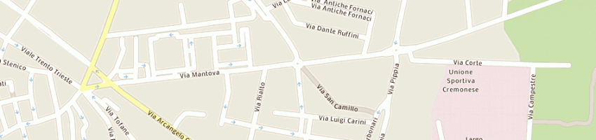Mappa della impresa parizzi roberto alfredo a CREMONA