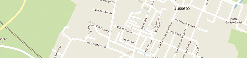 Mappa della impresa unita' sanitaria locale a BUSSETO