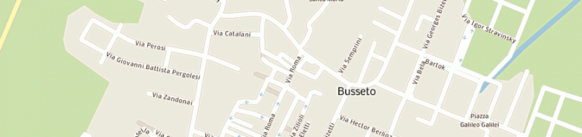 Mappa della impresa associazione commercianti a BUSSETO