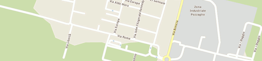 Mappa della impresa bar trattoria la lanterna a POZZAGLIO ED UNITI