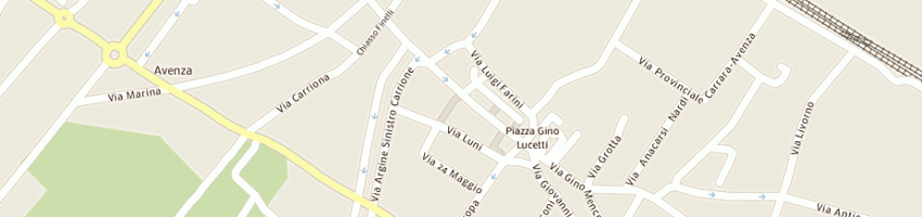 Mappa della impresa lorieri gian carlo parrucchiere a CARRARA