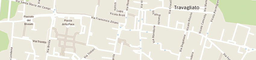 Mappa della impresa trattoria due chiavi di zini luciano e c snc a TRAVAGLIATO
