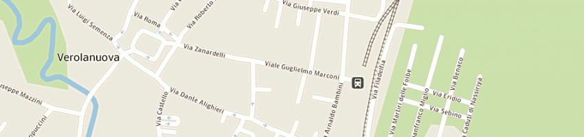 Mappa della impresa bar stazione di manenti elena e michele snc a VEROLANUOVA
